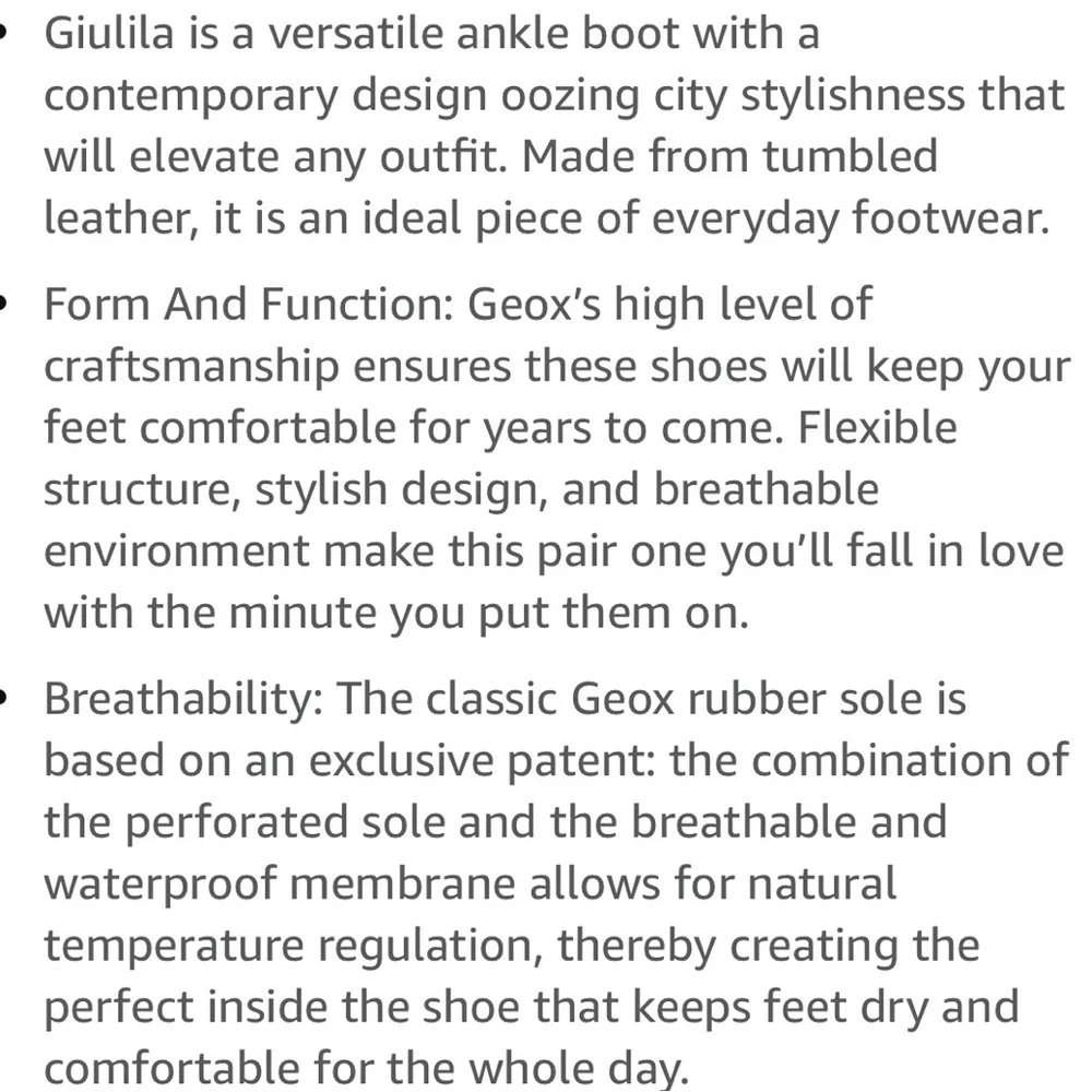Geoc Giulita 1 Ankle Boots Women’s Size 38 (US 7.5-8)